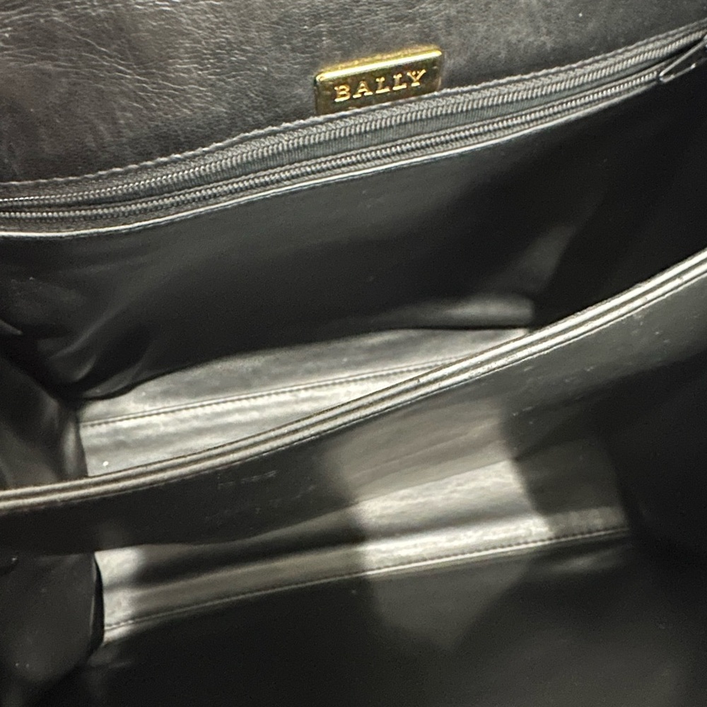 Bally Vintage Quilted Patent Leather Top Handle Satchel - Picture 12 of 13